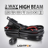 Lightfox 2 Way High Beam Wiring Loom Harness