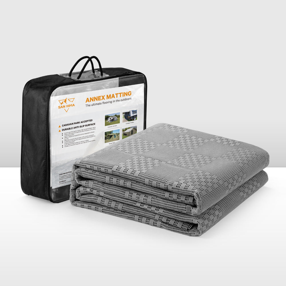 San Hima 4m x 2.5m Annex Matting Floor Mats Mesh Caravan RV Motor Home Camping San Hima 4m x 2.5m Annex Matting Floor Mats Mesh Caravan RV Motor Home Camping
