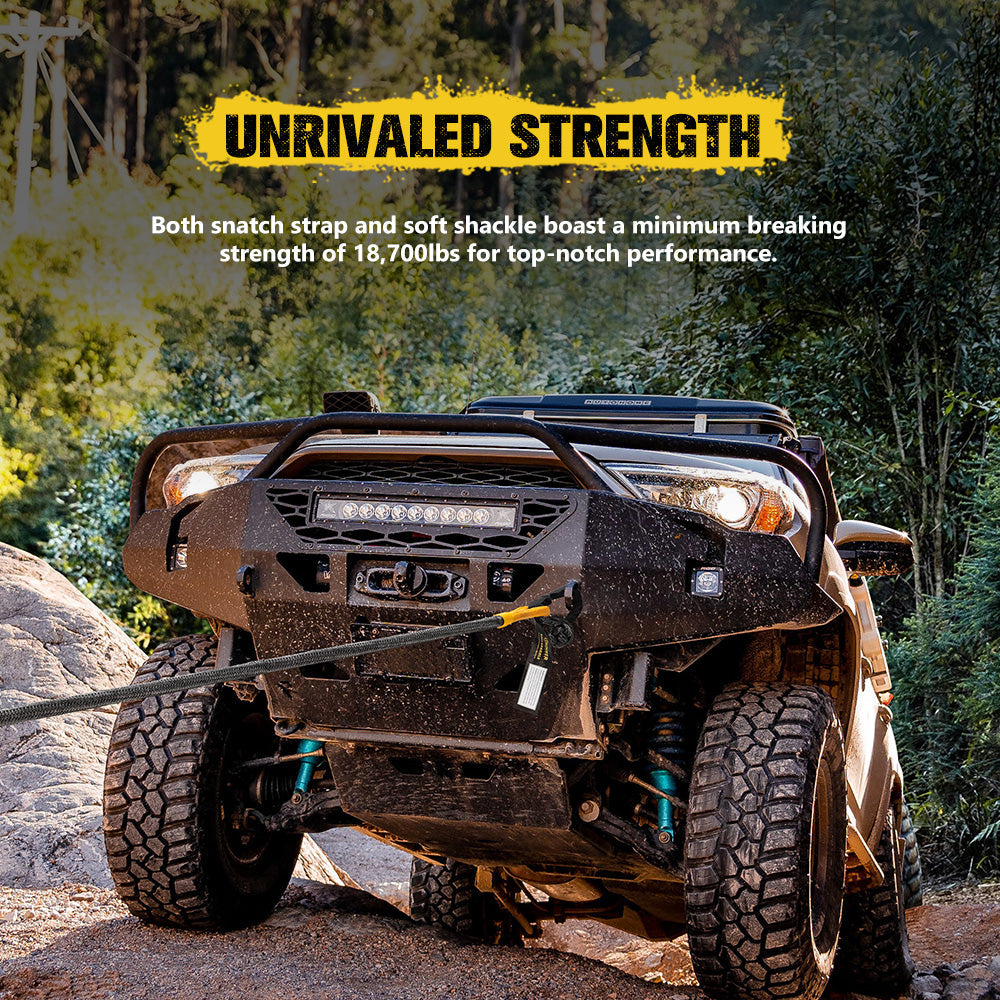 Bunker Indust Recovery Kit 4x4 Kinetic Rope Soft Shackles Winch Dampener Offroad Bunker Indust Recovery Kit 4x4 Kinetic Rope Soft Shackles Winch Dampener Offroad