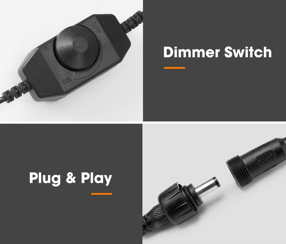 LIGHTFOX 12V LED Camp Dual Colours Light Bar Kits Set of 6 LIGHTFOX 12V LED Camp Dual Colours Light Bar Kits Set of 6