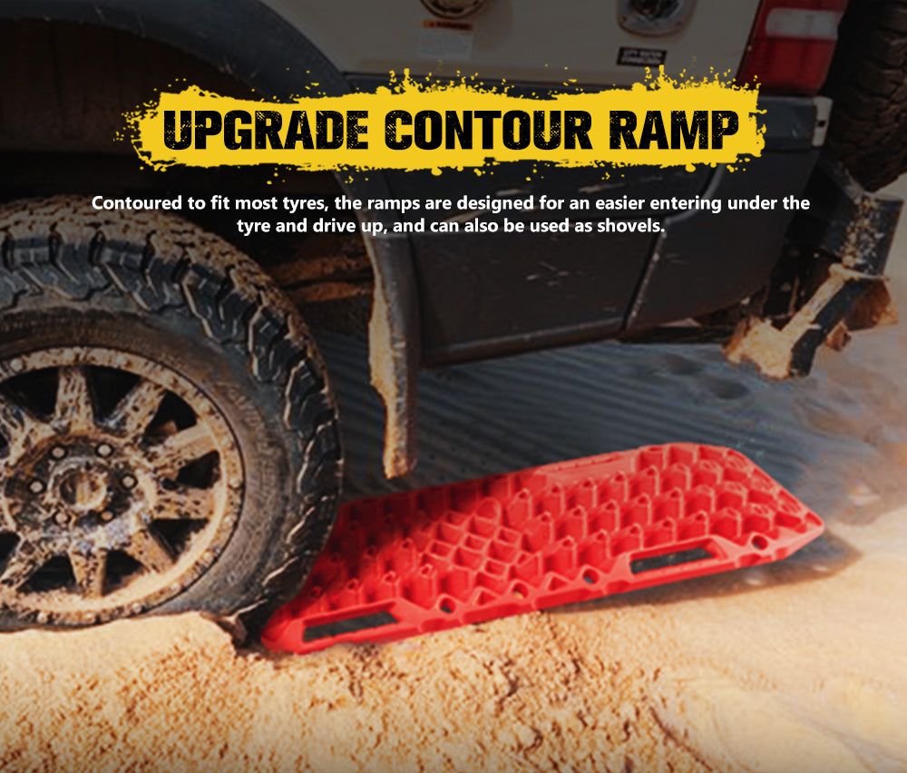 Pair Recovery Tracks Sand Track with Jack Base 10T Red Pair Recovery Tracks Sand Track with Jack Base 10T Red