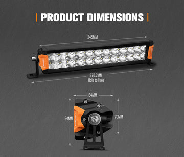 Lightfox Rigel Series 12inch Osram LED Light Bar 1Lux @ 337m 8,320 Lumens - 4WD Warehouse Lightfox Rigel Series 12inch Osram LED Light Bar 1Lux @ 337m 8,320 Lumens - 4WD Warehouse