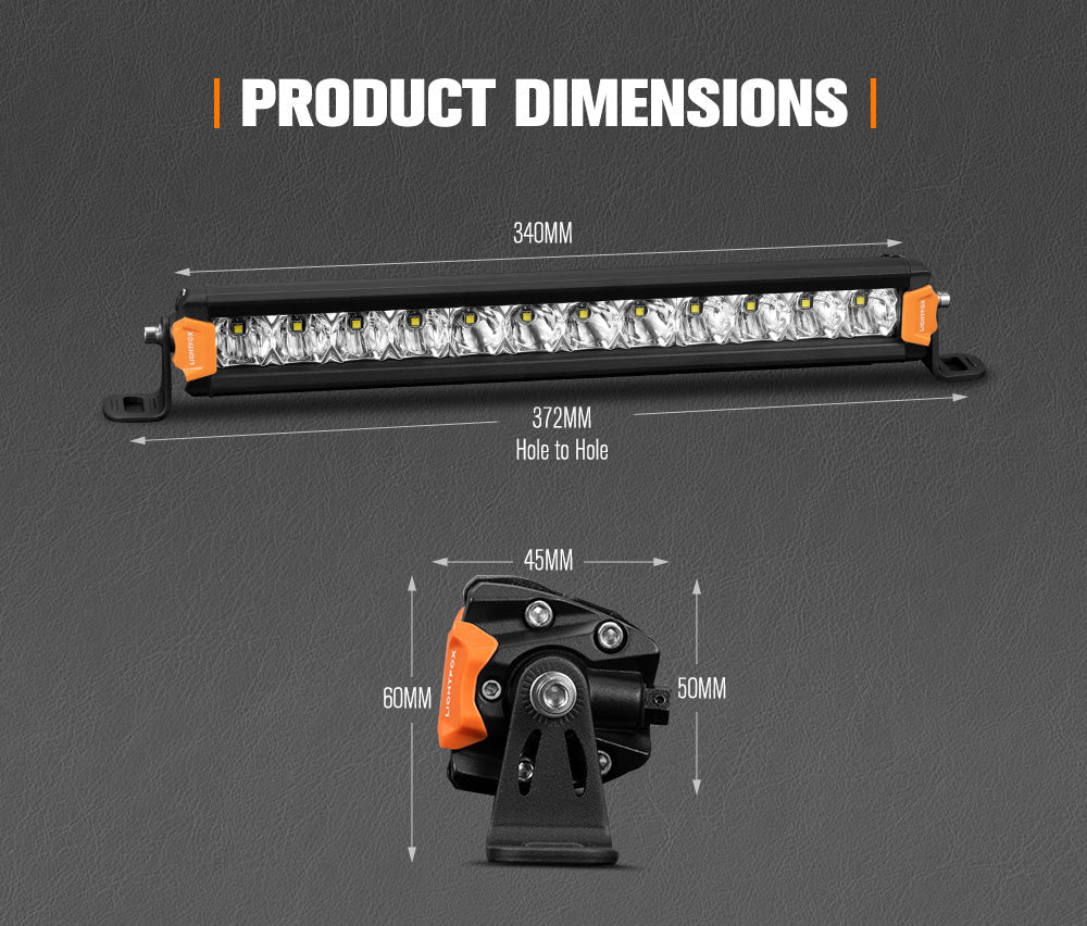 Lightfox Vega Series 14inch Osram LED Light Bar 1Lux @ 319m 7,548 Lumens Lightfox Vega Series 14inch Osram LED Light Bar 1Lux @ 319m 7,548 Lumens
