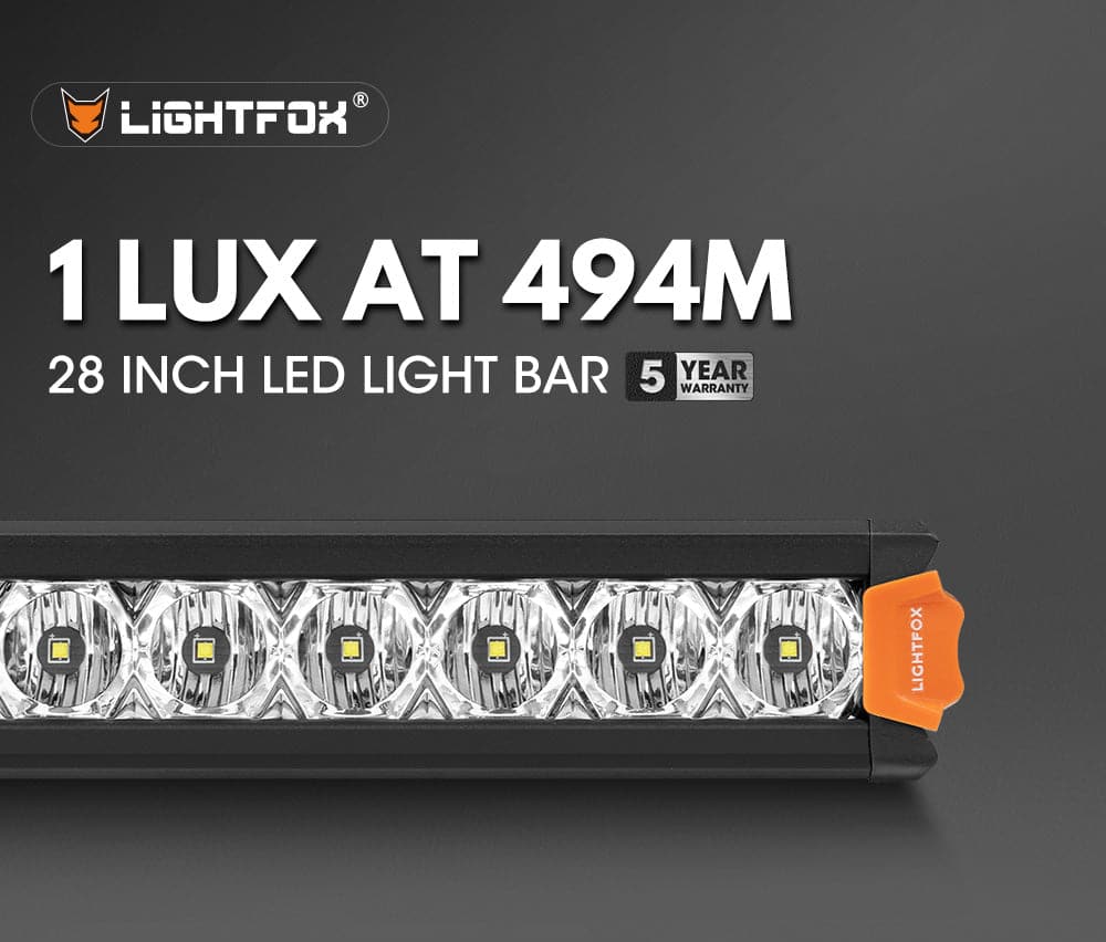 Lightfox Vega Series 28inch Osram LED Light Bar 1Lux @ 494m 17,612 Lumens Lightfox Vega Series 28inch Osram LED Light Bar 1Lux @ 494m 17,612 Lumens