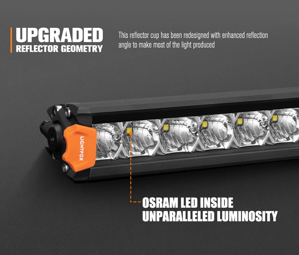 Lightfox Vega Series 28inch Osram LED Light Bar 1Lux @ 494m 17,612 Lumens Lightfox Vega Series 28inch Osram LED Light Bar 1Lux @ 494m 17,612 Lumens