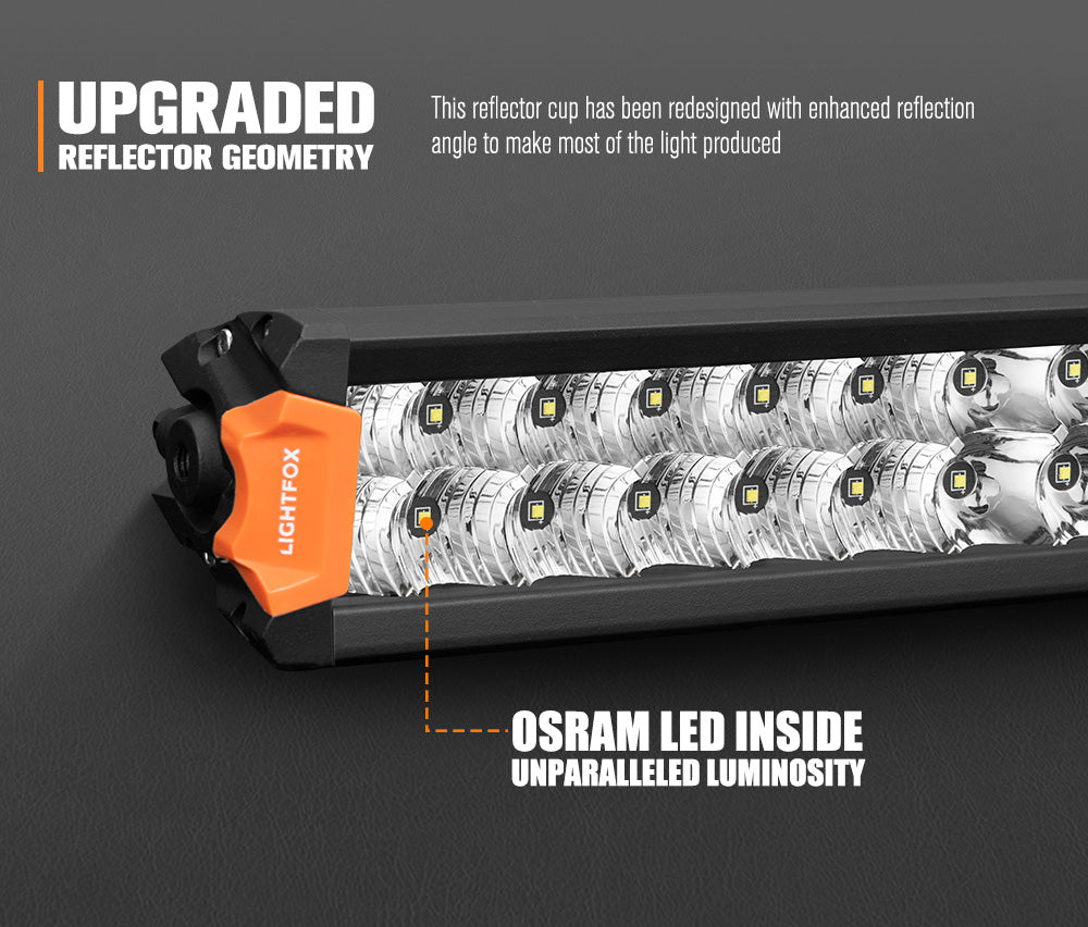 Lightfox Rigel Series 30inch Osram LED Light Bar 1Lux @ 612m 22,644 Lumens Lightfox Rigel Series 30inch Osram LED Light Bar 1Lux @ 612m 22,644 Lumens