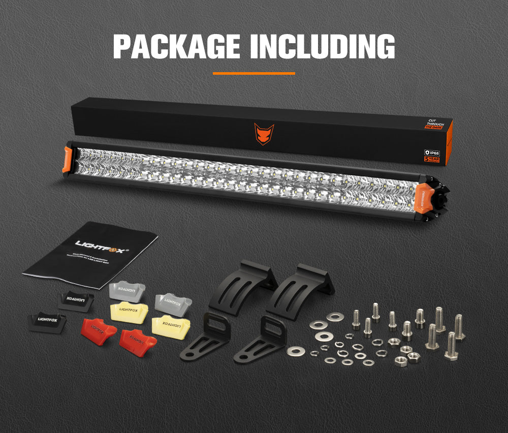 Lightfox Rigel Series 30inch Osram LED Light Bar 1Lux @ 612m 22,644 Lumens Lightfox Rigel Series 30inch Osram LED Light Bar 1Lux @ 612m 22,644 Lumens
