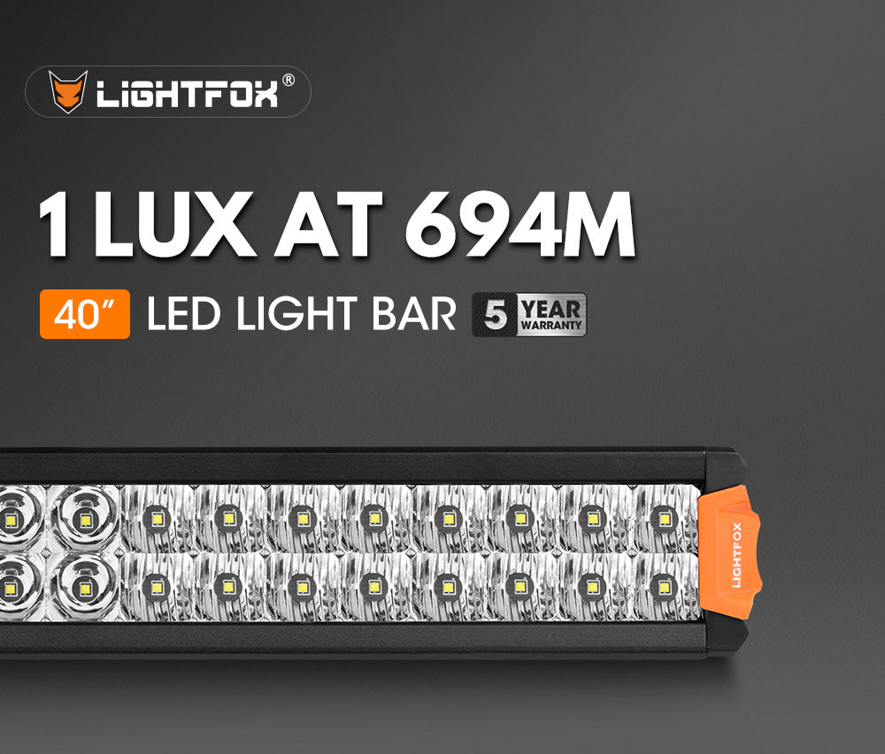 Lightfox Rigel Series 40inch Osram LED Light Bar 1Lux @ 694m 30,192 Lumens Lightfox Rigel Series 40inch Osram LED Light Bar 1Lux @ 694m 30,192 Lumens