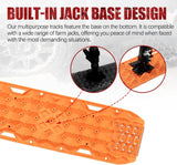 BUNKER INDUST Traction Boards with Replaceable Teeth & Steel Plate Orange