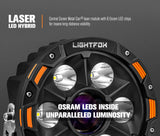 LIGHTFOX Pair 7inch Osram Laser LED Driving Lights 1Lux @ 2,226m 11,285 Lumens