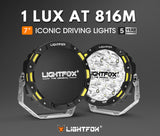 Lightfox 7inch OSRAM LED Driving Spot Lights 1Lux@816m(Pair) 12,603Lumens