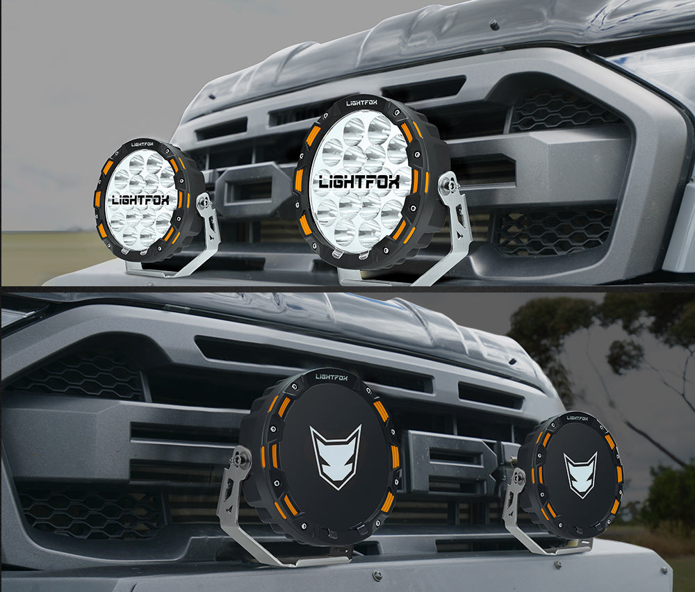 Iconic Lightfox 7" OSRAM LED Driving Spot Lights 1Lux816m(Pair) 12,60