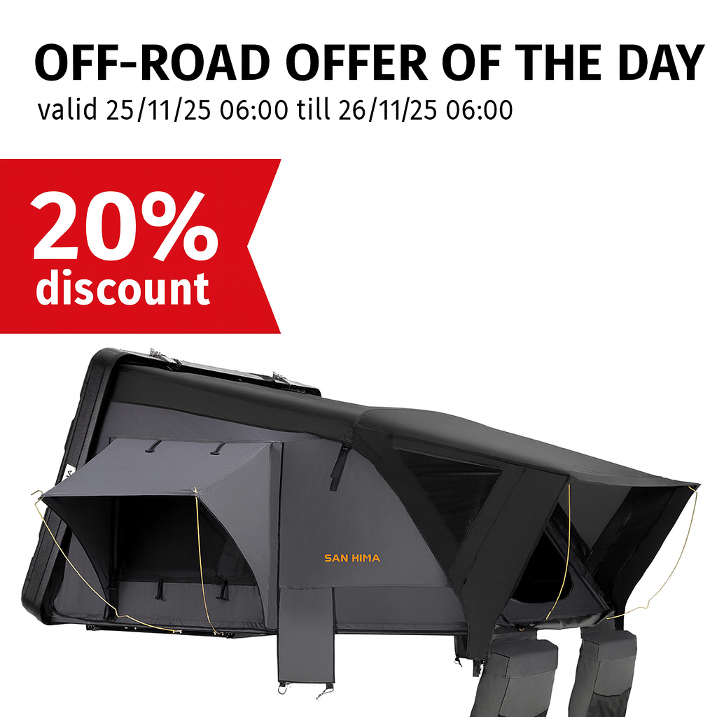 San Hima Jervis Rooftop Tent Hardshell with Ladder Camping Waterproof