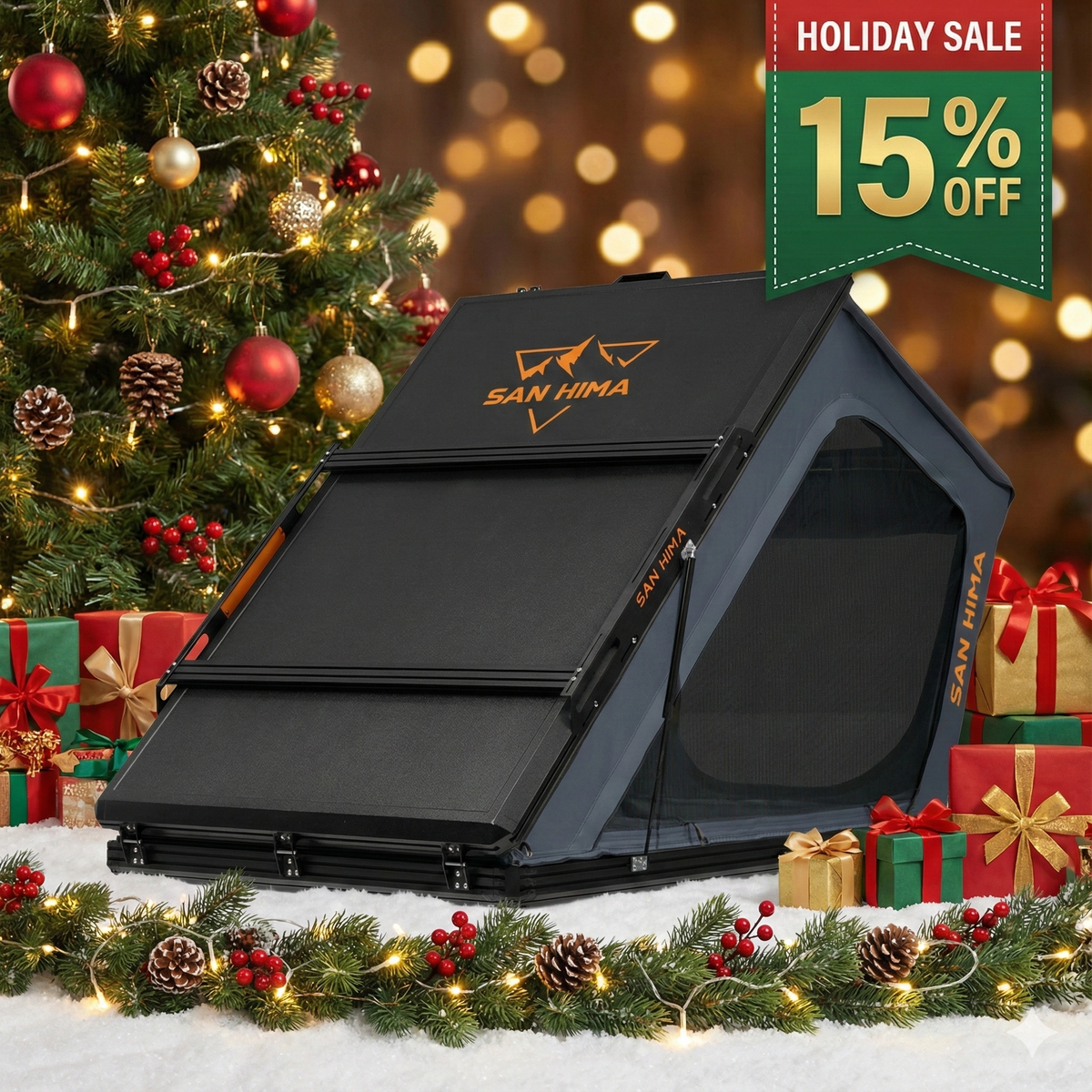 San Hima Kalbarri Gen 2 Roof Top Tent Hardshell With Ladder Camping 4WD 4x4