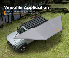 San Hima 180 Degree Free-Standing Awning 600D Double-Ripstop Oxford UPF50+ 4WD