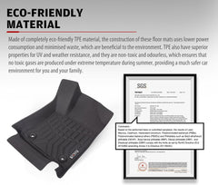 Kiwi Master 3D TPE Car Floor Mats Liner fit Toyota Hilux GD6 Dbl Cab Auto 2016 - New
