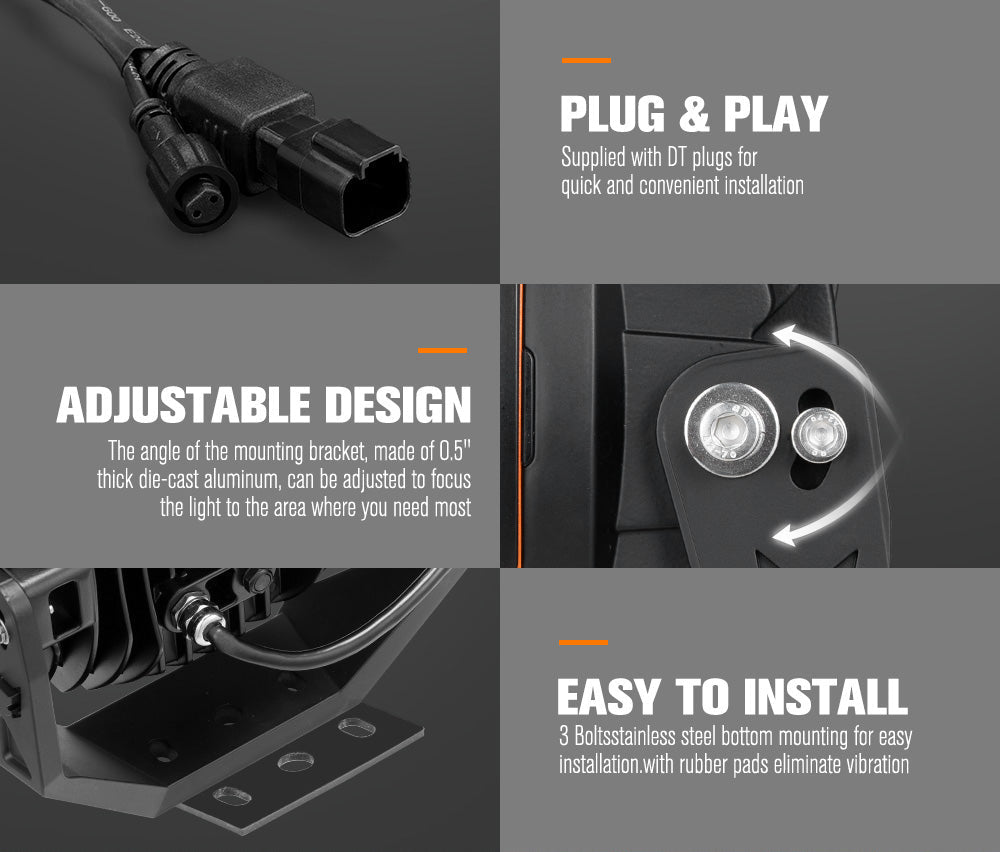Plug & Play DT plugs, adjustable design and easy installation showcase 