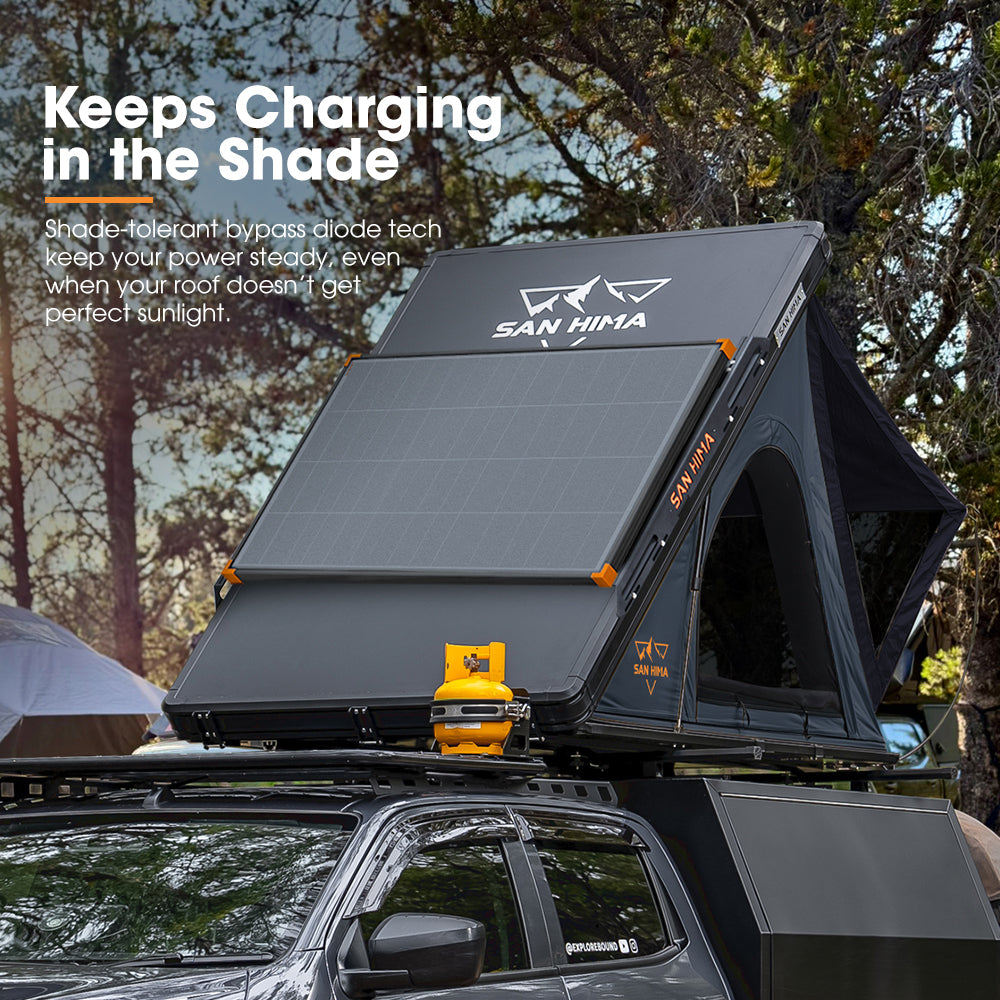 San Hima 2X 200W Mono-HPBC Fixed Solar Panel Power Bypass Camping Caravan