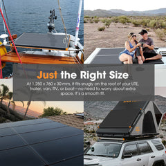 San Hima 2X 200W Mono-HPBC Fixed Solar Panel Power Bypass Camping Caravan