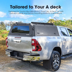 San Hima UTE Steel Canopy For Toyota Hilux N80 2015-On Dual Cab - A Deck Only