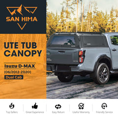 San Hima UTE Steel Canopy For Isuzu D-MAX 06/2012-2020 Dual Cab