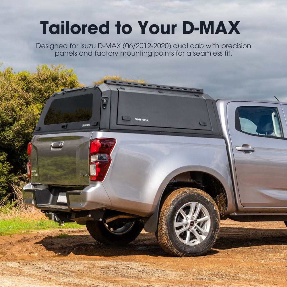 San Hima UTE Steel Canopy For Isuzu D-MAX 06/2012-2020 Dual Cab