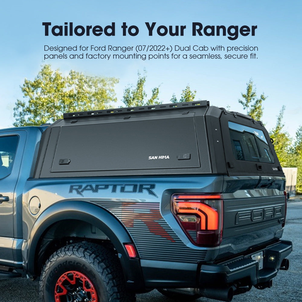 San Hima UTE Steel Canopy For Ford Ranger Next Gen PY 07/2022–On Dual ...