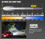 Lightfox Rigel Series 30inch Osram LED Light Bar 1Lux @ 612m 22,644 Lumens