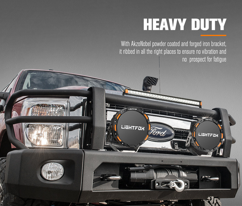 Lightfox OSRAM 9inch LED Driving Lights + 20" Single Row LED Light Bar + Wiring Kit