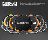 Lightfox Osram 9" LED Driving Lights + 30" Dual Row LED Light Bar w/ Wiring Kit