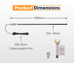 San Hima UHF Antenna 1030mm 6.6DBI