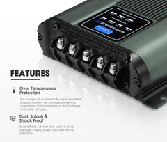 Atem Power 12V 30A DC to DC Battery Charger System Kit Isolator Dual Battery