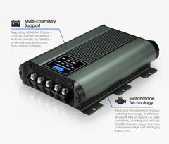 Atem Power 12V 30A DC to DC Battery Charger System Kit Isolator Dual Battery