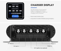 Atem Power 12V 30A DC to DC Battery Charger System Kit Isolator Dual Battery