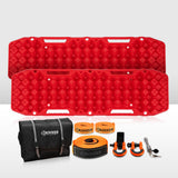 Bunker Indust Recovery Tracks Sand Track 10T Red + 7PCS Recovery Kit