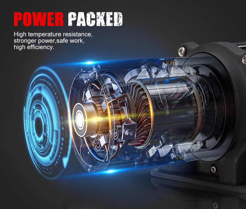 Fieryred 12V 13000LBS Electric Winch With Synthetic Rope
