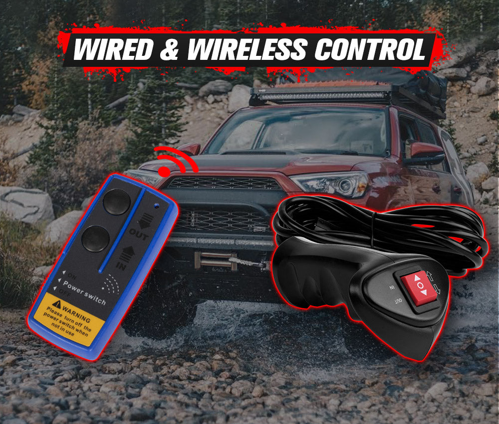 Fieryred Wireless 14500LBS 12V Electric Winch + Mount Plate 4WD Warehouse