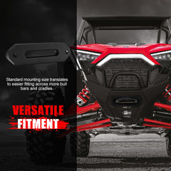 Fieryred Electric Winch 12V 5500LBS Synthetic Rope Wireless Remotes ATV UTV Boat - 4WD Warehouse
