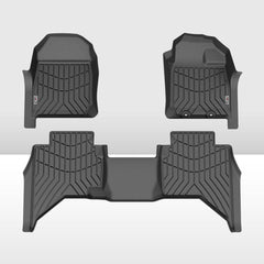 Kiwi Master 3D TPE Car Floor Mats Fit ISUZU D-MAX DMAX Dual Cab UTE 2021+