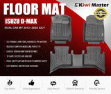 Kiwi Master 3D TPE Car Floor Mats Fit ISUZU D-MAX DMAX Dual Cab MY 2012~2020 JULY