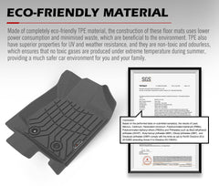 Kiwi Master 3D TPE Car Floor Mat for Ford Ranger Wildtrak Raptor 2011-MY2021 PX PX2