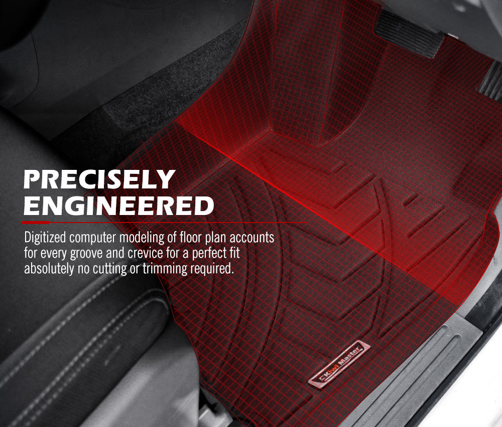 Kiwi Master 3D TPE Car Floor Mat for Ford Ranger Wildtrak Raptor 2011-MY2021 PX PX2