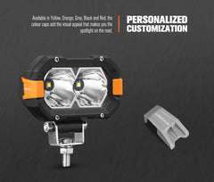 Lightfox Pair 4inch Osram LED Work Lights 1Lux @ 393m 4,600Lumens