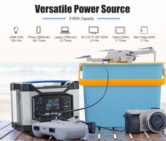 Atem Power AP500X Portable Power Station 500W Generator Solar Charging Battery Backup