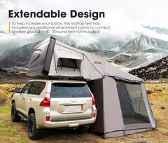 SAN HIMA Jervis Roof Top Tent Hardshell Side Opening King Size Camping 4x4WD