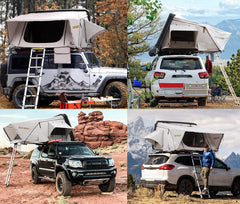 SAN HIMA Jervis Roof Top Tent Hardshell Side Opening King Size Camping 4x4WD