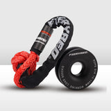 Fieryred 15T Soft Shackle + 8T Recovery Snatch Ring Recovery Kit
