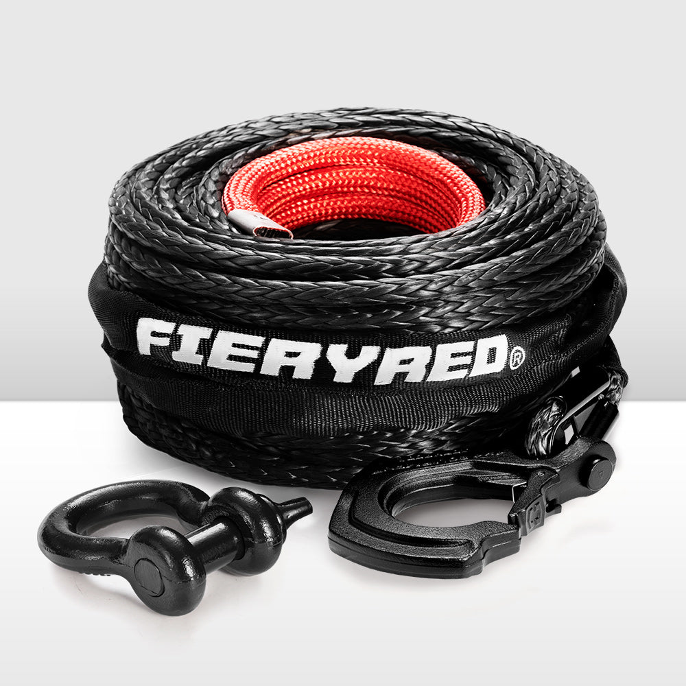 Fieryred 10MM X 30M Synthetic Winch Rope